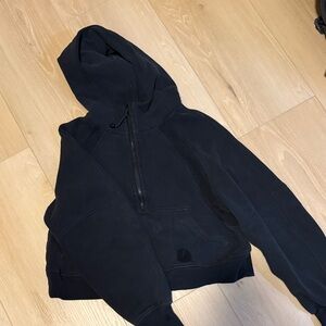 lululemon athletica Black Hoodie Jacket small stain at bottom